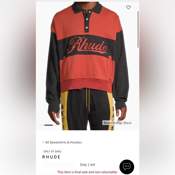 RHUDE RUGBY TOP - Picture 6 of 9